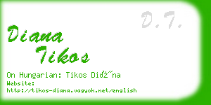 diana tikos business card